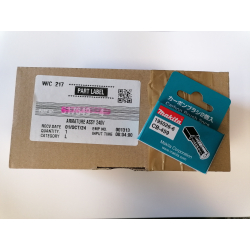 Makita wirnik 517649-4 + szczotki 195026-6 do GA5030 GA4530 PJ7000 nowe oryginał  04/25*